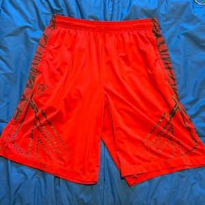 Under Armour Red Baseball Shorts